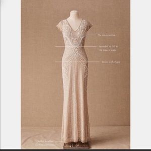 NWT BHLDN Sanders Dress Beaded Sheath Wedding Maxi